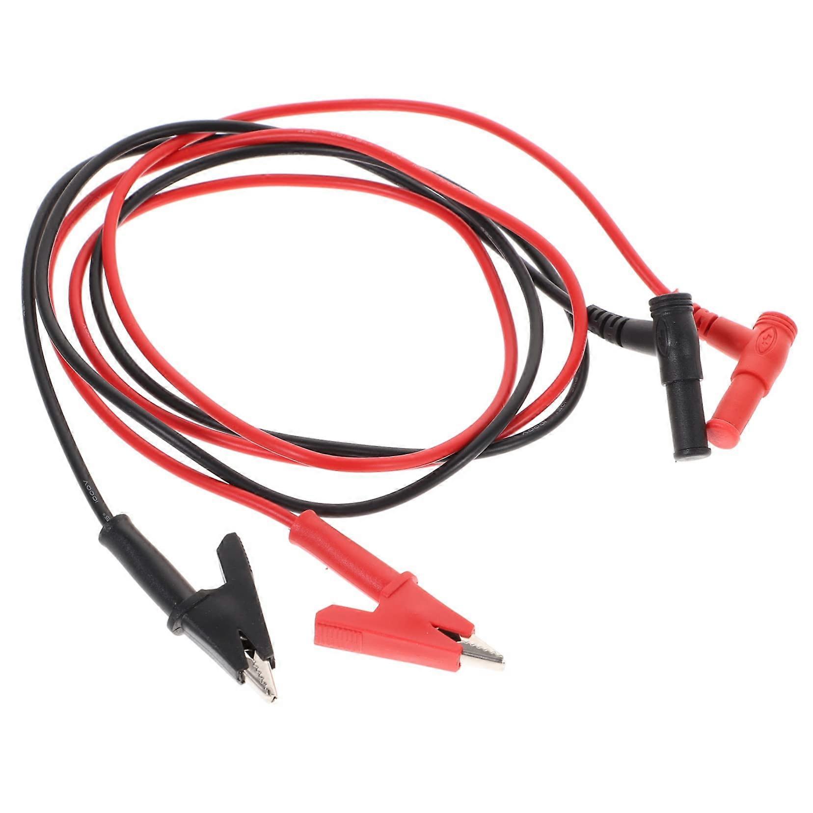 1 Pair Multimeter Cable Probe for Car Alligator Clip Test Leads