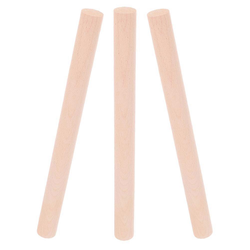 3pcs Sturdy Wooden Handles for Kitchen Tools Ergonomic Design, Durable Replacement for Spatulas, Ladles, and Scoops