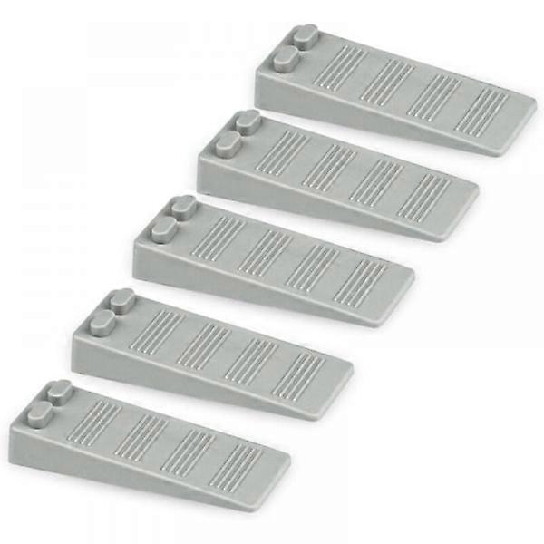 5pcs soft rubber door wedges, adjustable height