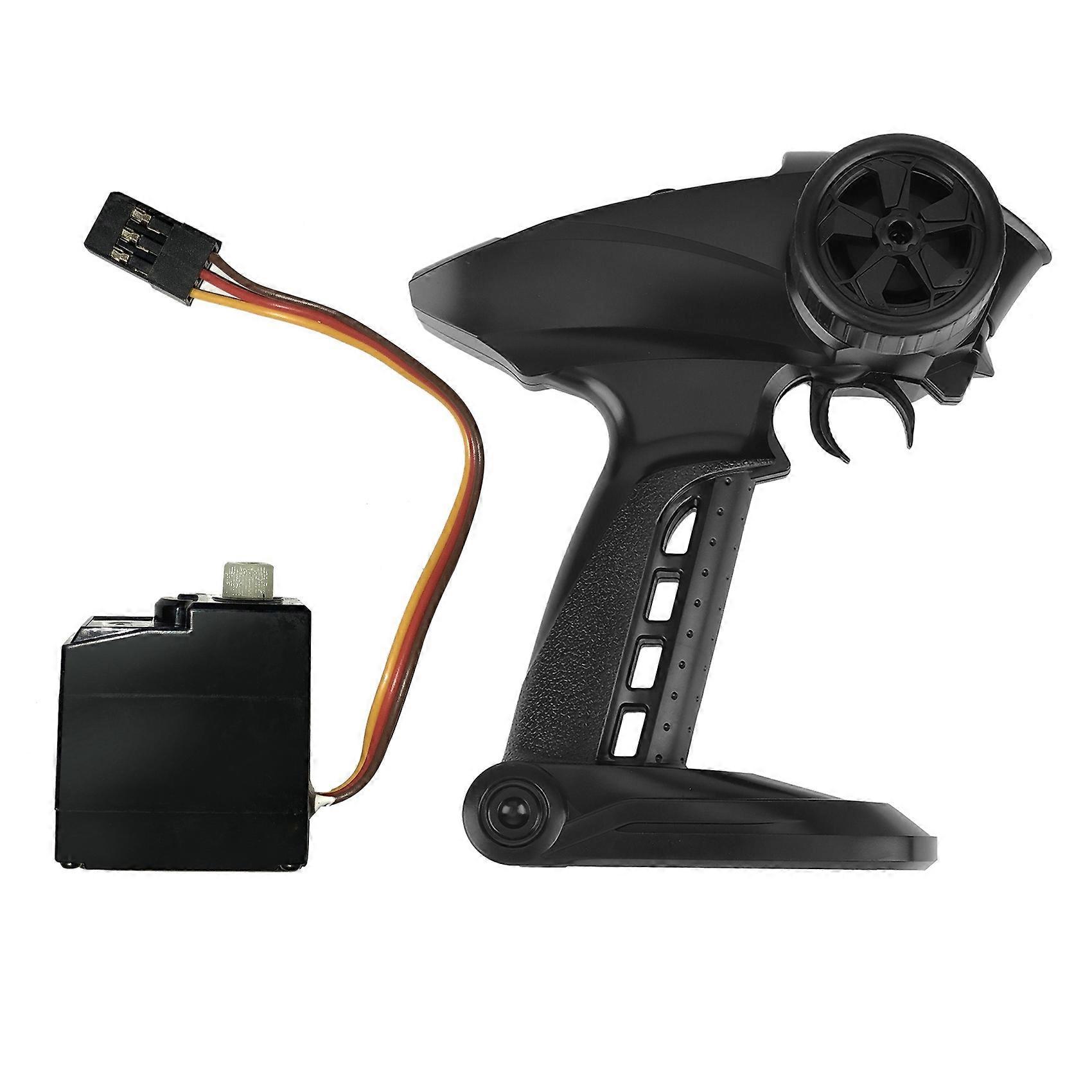 2 Pcs RC Car Parts: 1 Pcs 3 Wire Brushless Servo & 1 Pcs Brushless Remote Control Transmitter