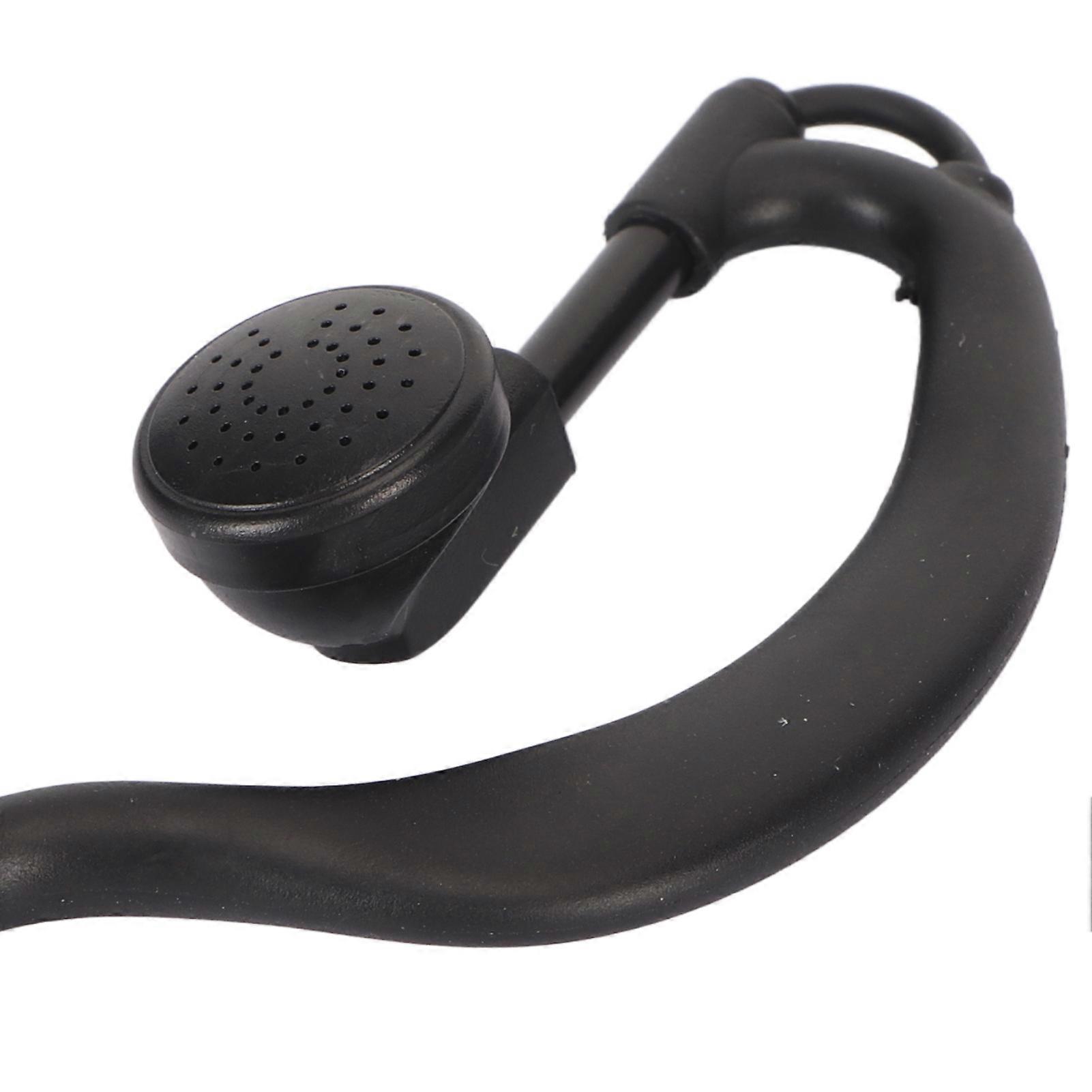 3.5MM Walkie Talkie Headset Earpiece Ear Hooked Clear Sound Quality 1 Pin Black for Two Way Radios (sound Only) MP3 Players