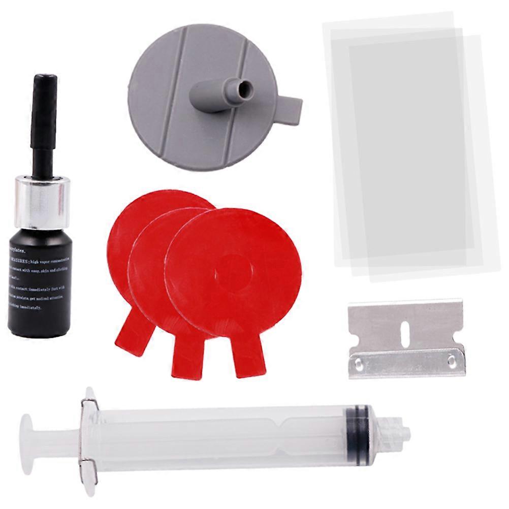 Glass Crack Repair Kit 1 Set User-Friendly Design For Car Windshield Automotive Maintenance Assorted Color Effective Repair Solution