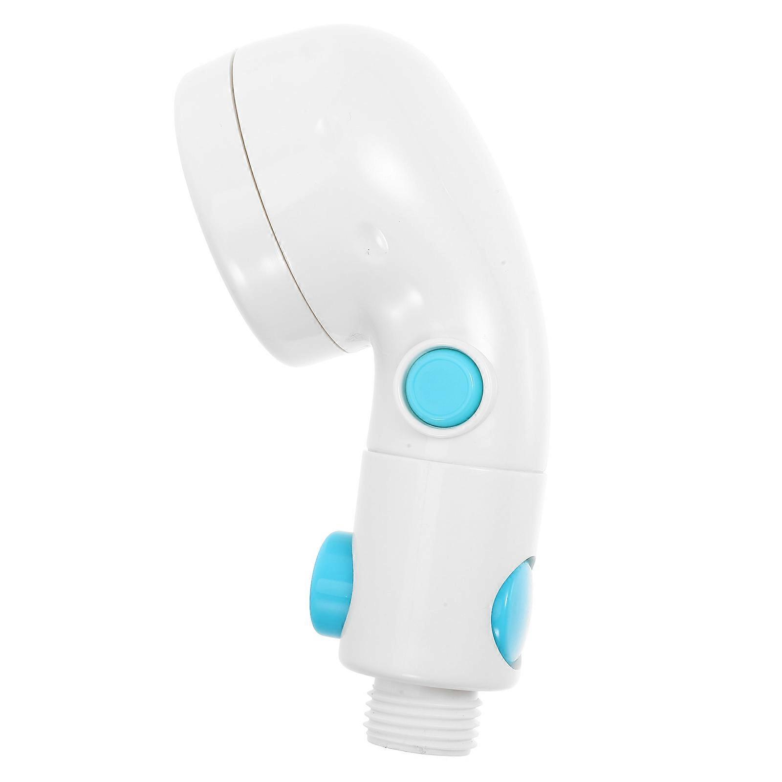 High Pressure Handheld Shower Head with Detachable Design for Easy Cleaning and Modern Look White ABS