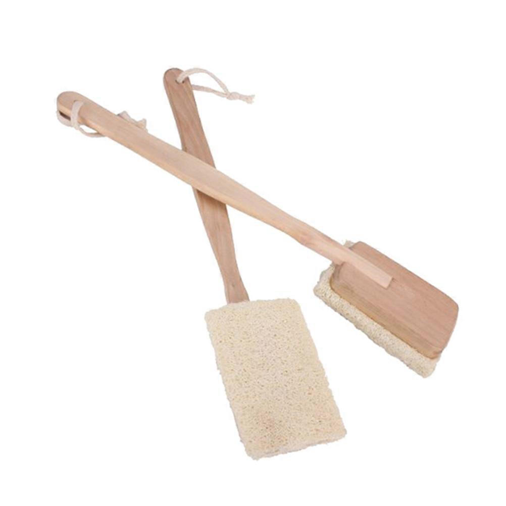 Soft Brush for Exfoliating with Natural Loofah and Beige Color Great for Cleaning Use and Dry
