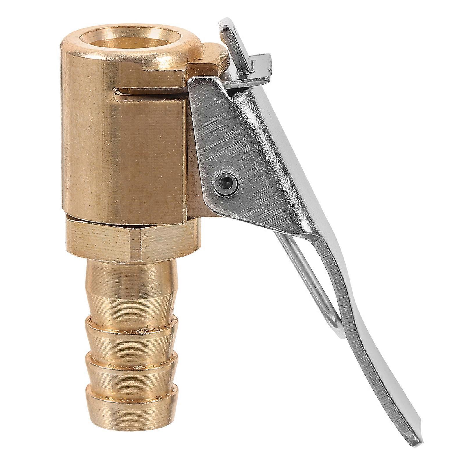 Worgeous 1 Set Tire Air Chuck Inflator Compressor Part for Vehicle Tire Hose Tool with Locking Clip