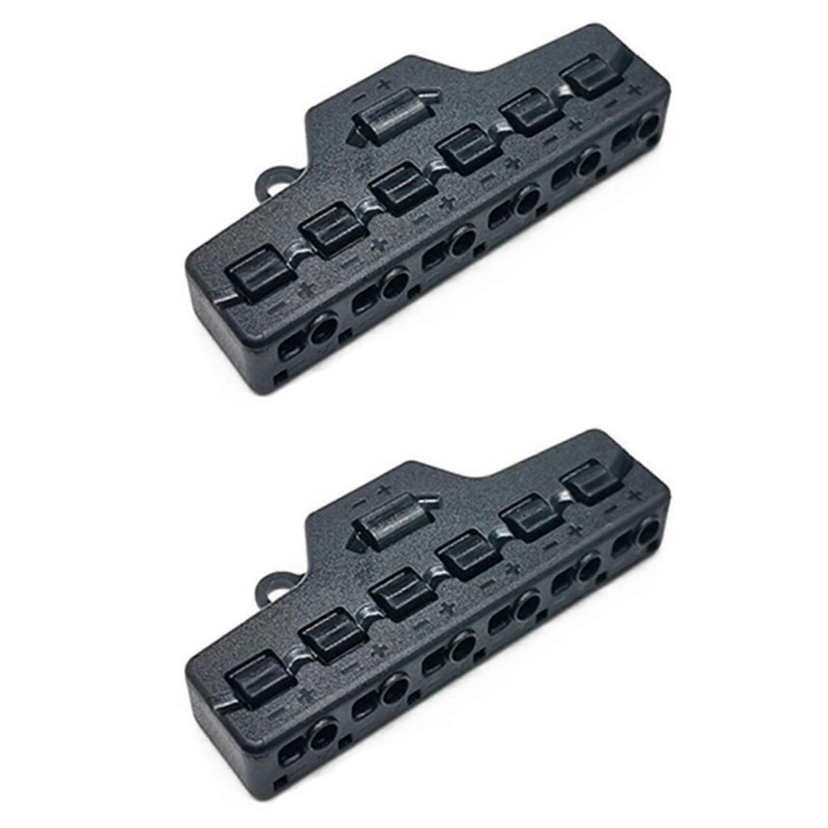6 Ports Quick Connect Splitter for LED Strip Lighting and Model Train Layouts - 2X Out Line Splitter, Easy Installation