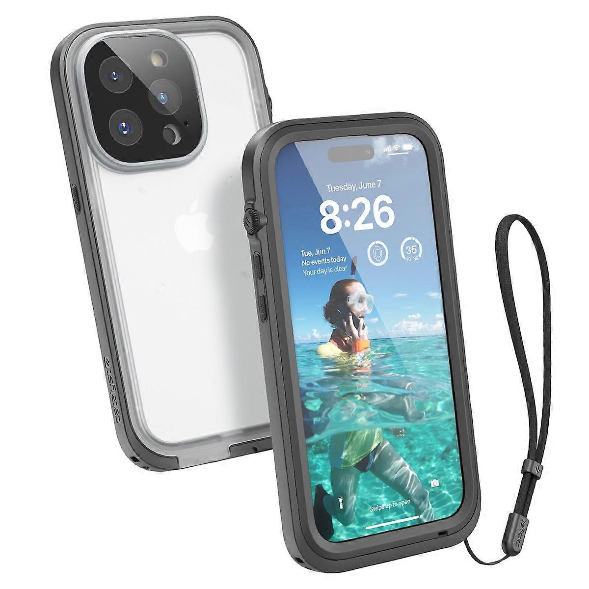 Waterproof case Total Protection for iPhone 14 Pro, Black