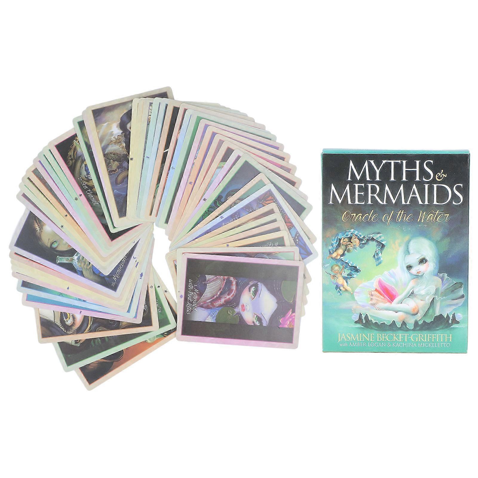 44pcs Tarot Cards Interactive Game Future Telling Divination Paper Card for Party Gathering