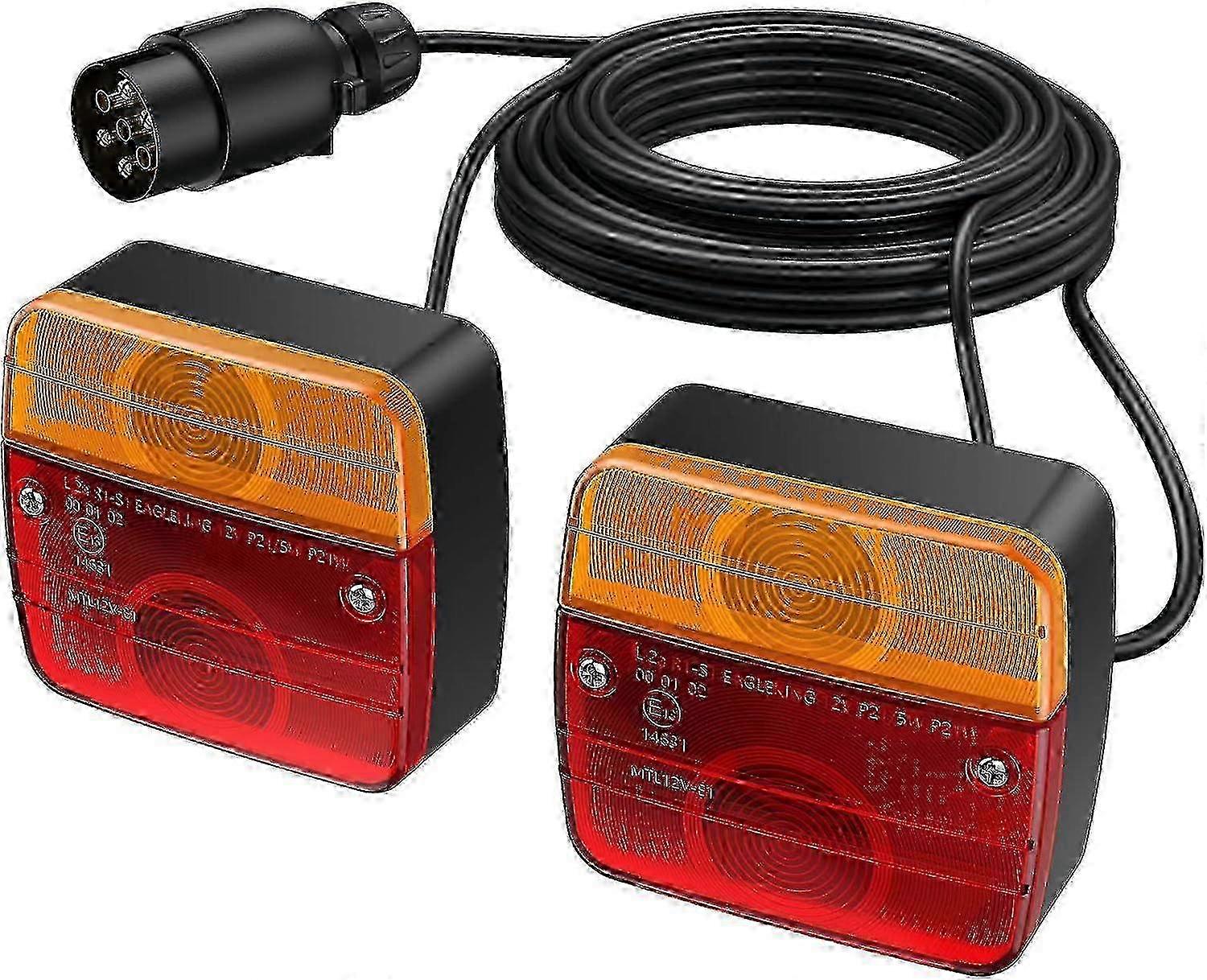 12V trailer light set with screw mount & 7-pin connector
