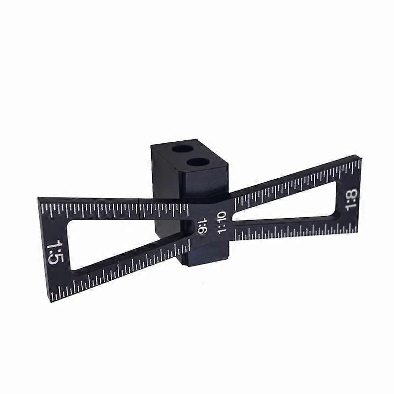 Dovetail Jig Wheel Marking Gauge Tool Kit Aluminum Alloy Mortise Measuring Ruler for Woodworking Projects