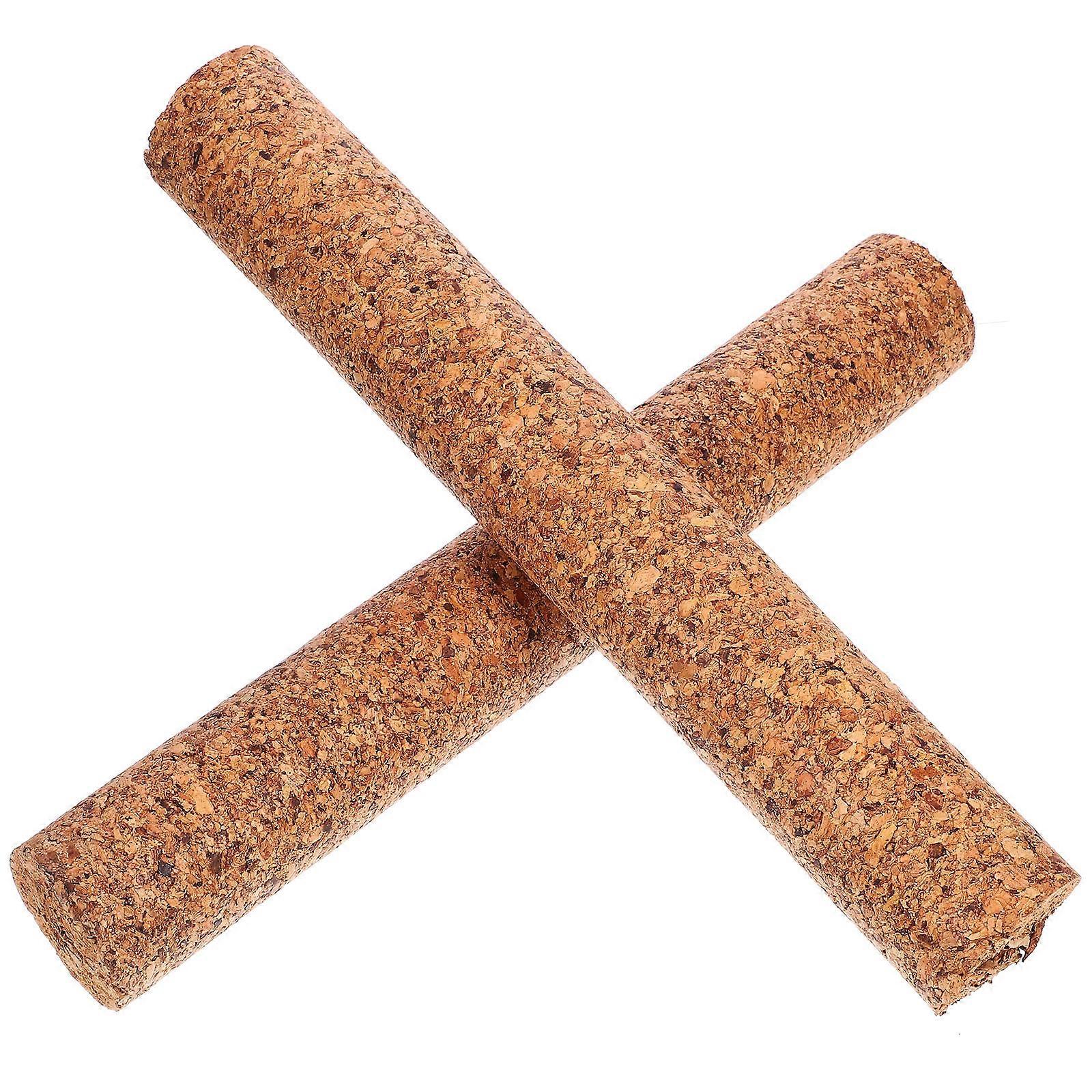 2pcs Brown Synthetic Stoppers for Bottles Practical Plugs Ideal for Home and Bars