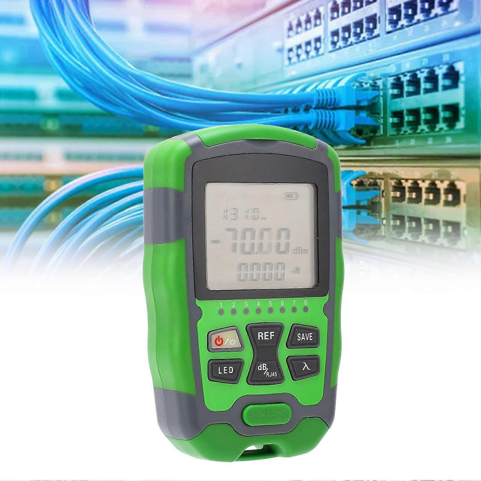 Optical Fiber Power Meter ‑70~+10dbm Digital Display Optic Cable Tester Test Tool 