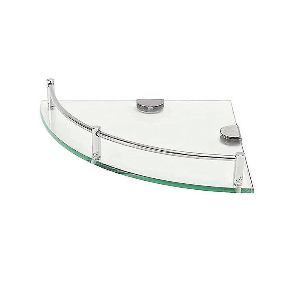 Tempered Glass Bathroom Shelf for Wall Mounting and Organizing