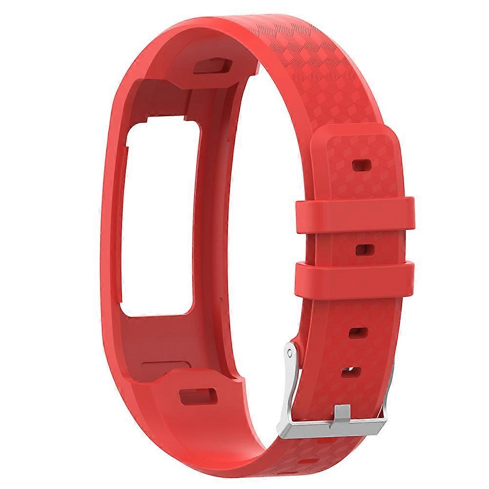 Fashionable Silicone Replacement Watch Strap For Adults Daily Style Large Red Wristband Accessory 1Pcs
