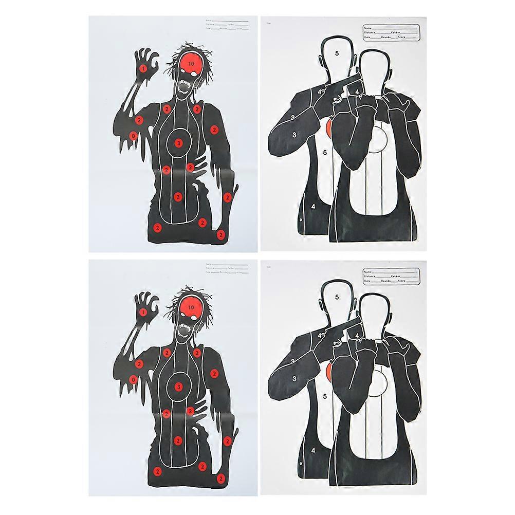 4pcs Chest Ring Target Paper for Fun Learning Games – Durable Practice Supplies for Family Activities to Improve Accuracy and Coordination Skills