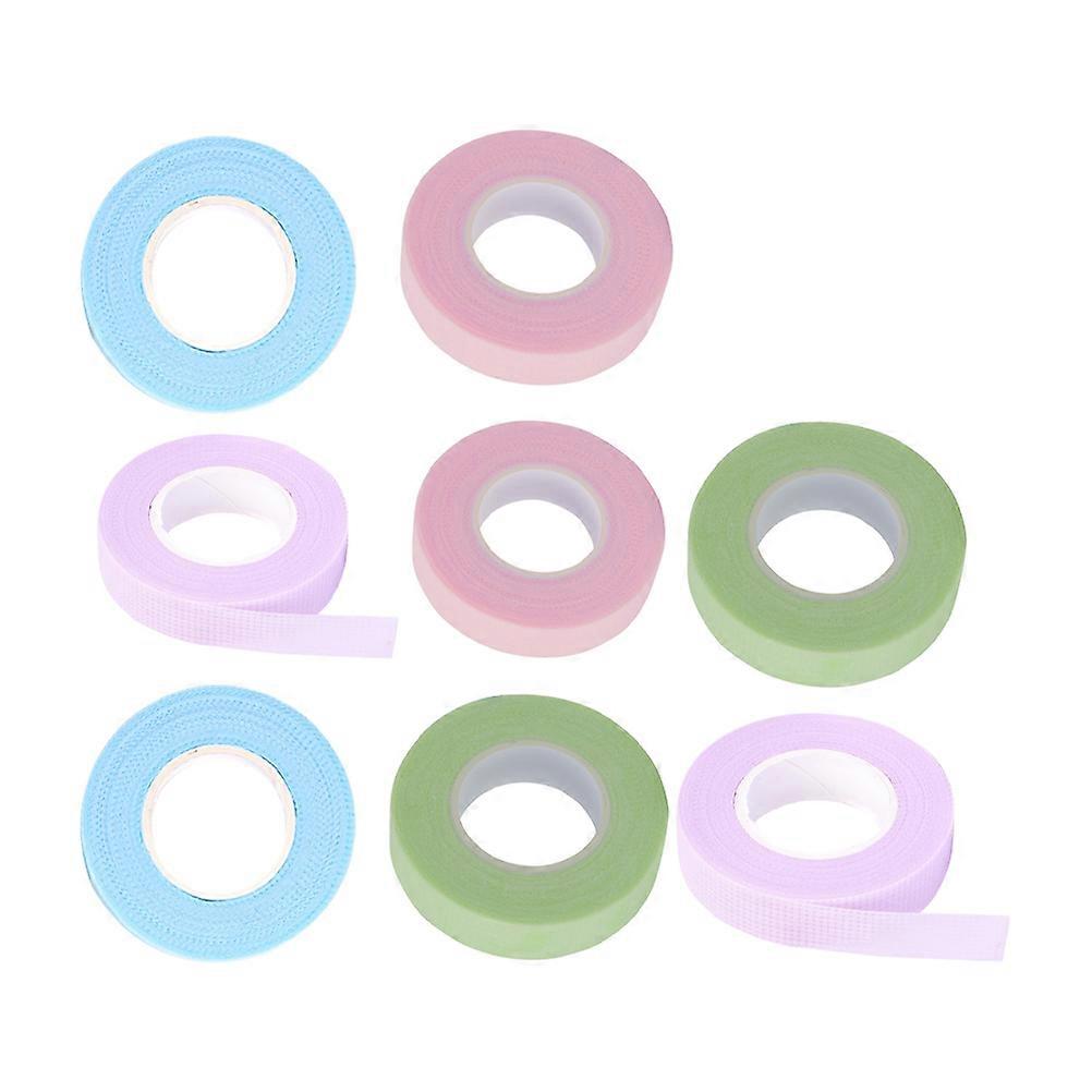 8 Rolls Eyelash Tapes for Lash Extension Breathable and Suitable for Eyelash Grafting