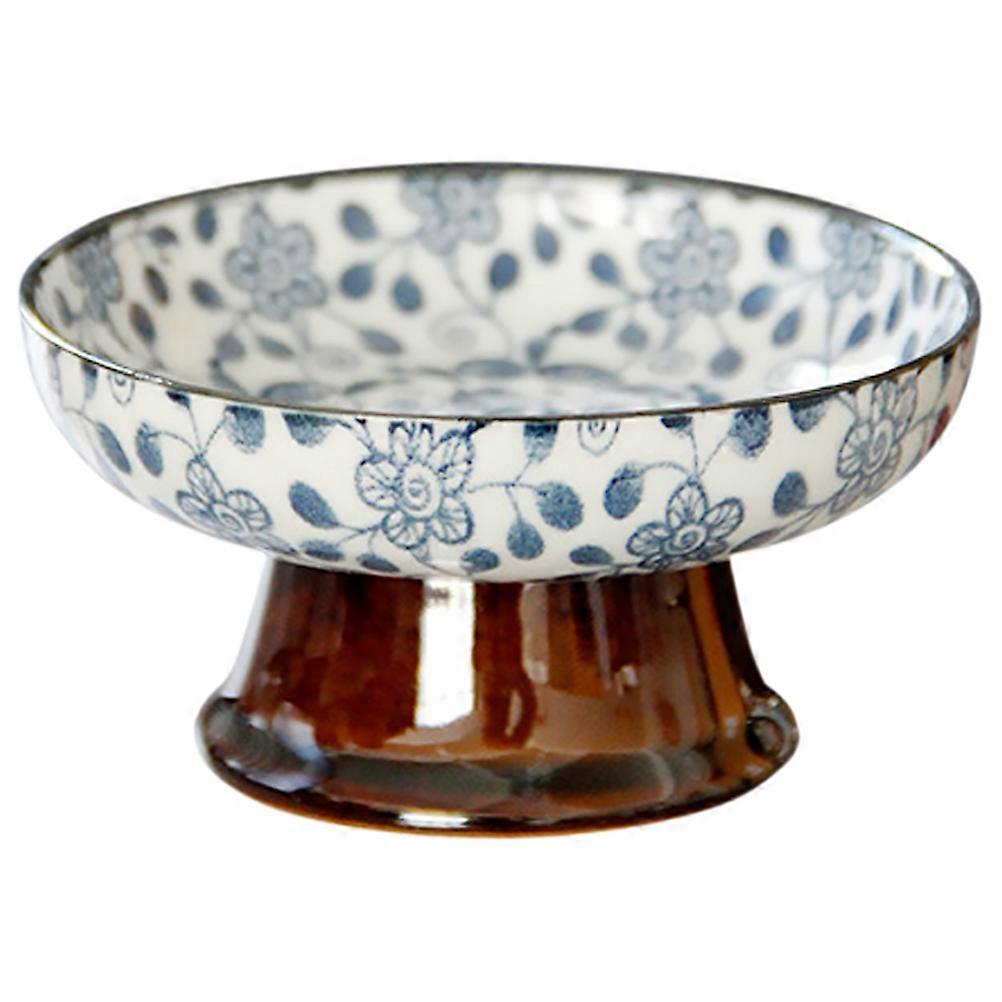 Jewelry Display Ceramic Tray For Hosts Small Retro Food Serving Dish 1Set