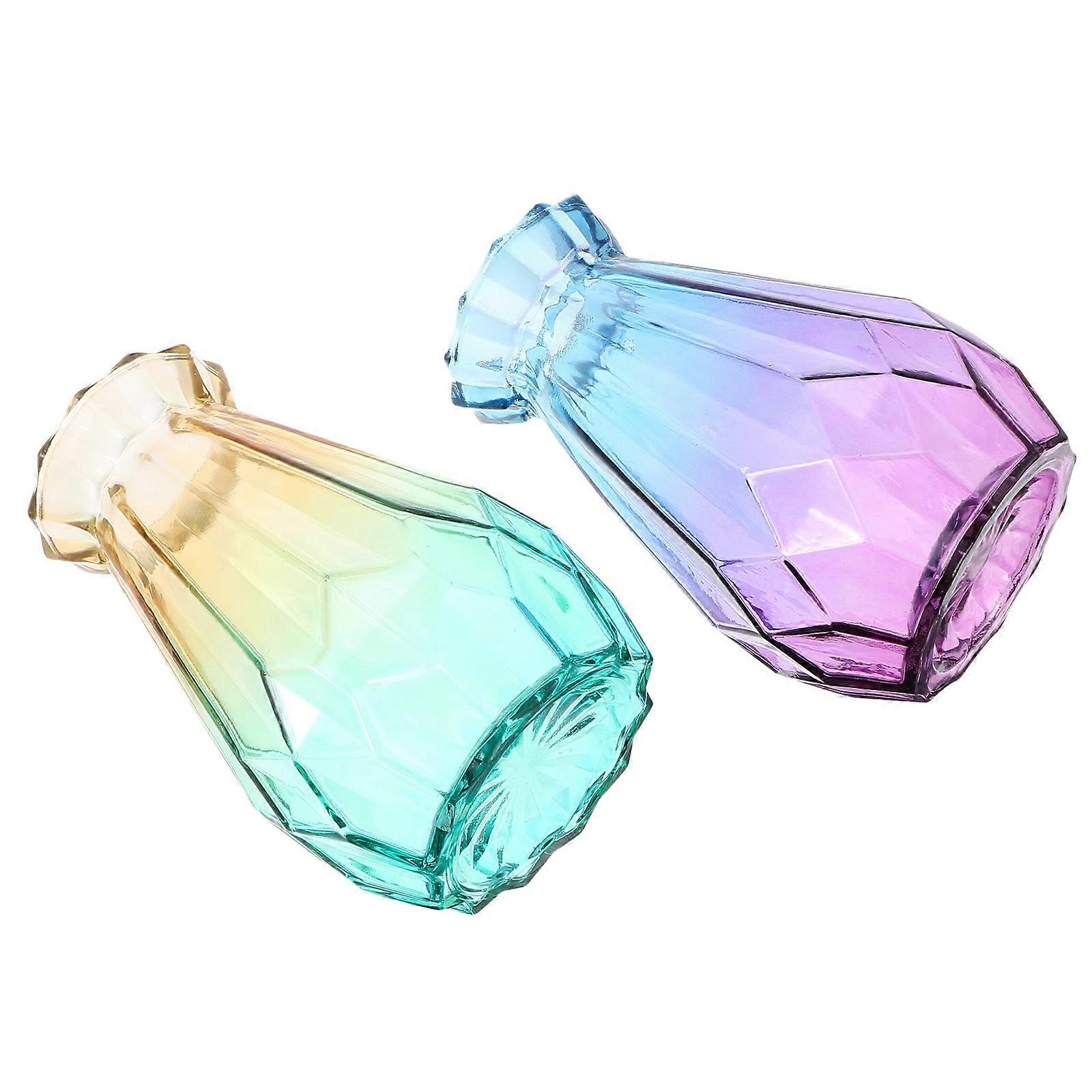 Assorted Vase Set of 2 for Storage with Gradient Design and Smooth Lines