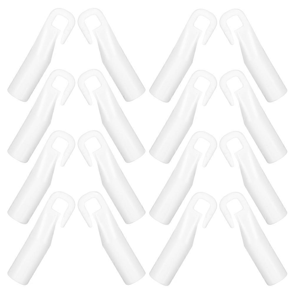 Blind Wand Hook 25Pcs White for Vertical Blinds Smooth Operation Pom Hooks