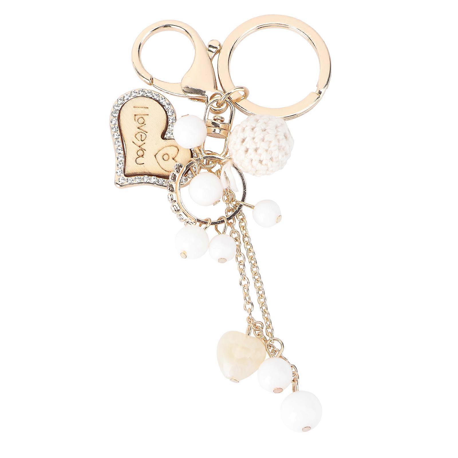 Key Ring Alloy Key Chains for Decoration 1Pcs Loving Heart Design