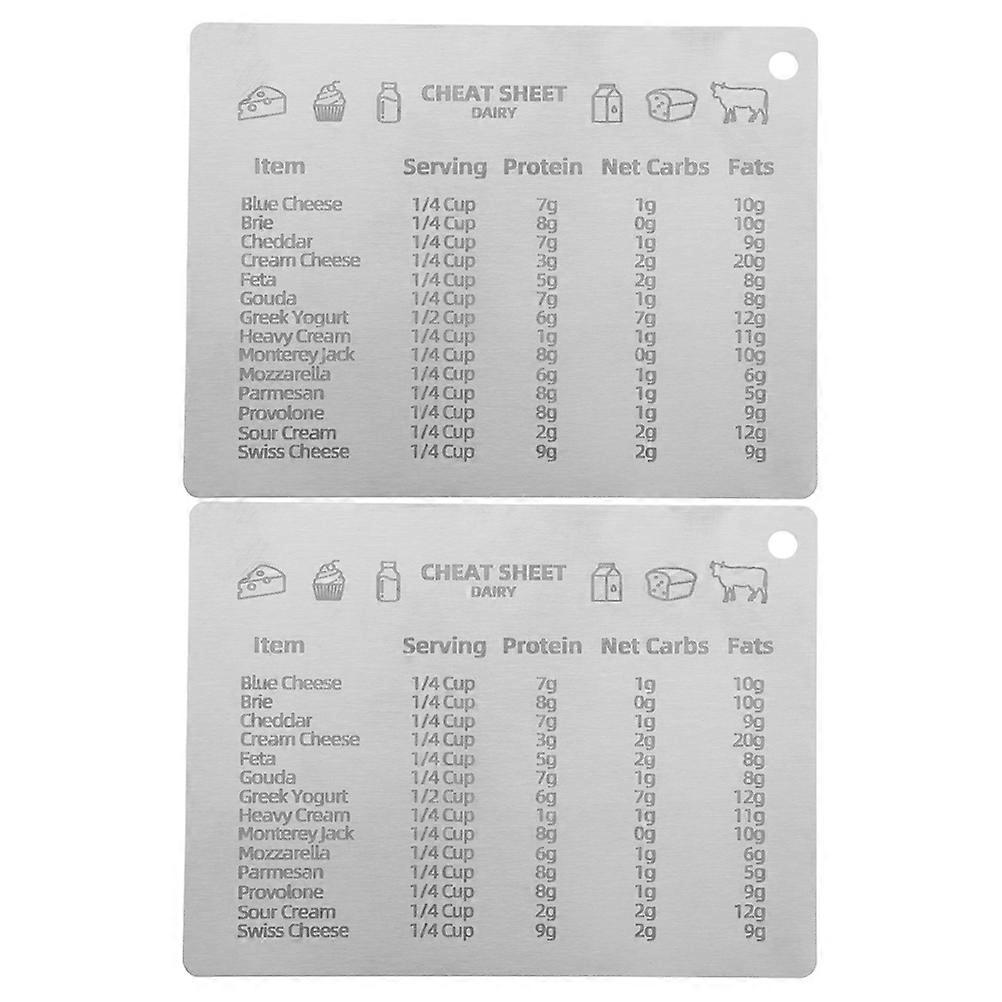 Kitchen Conversion Magnet Chart For Cooking And Baking Practical Design Assorted Color 2Pack