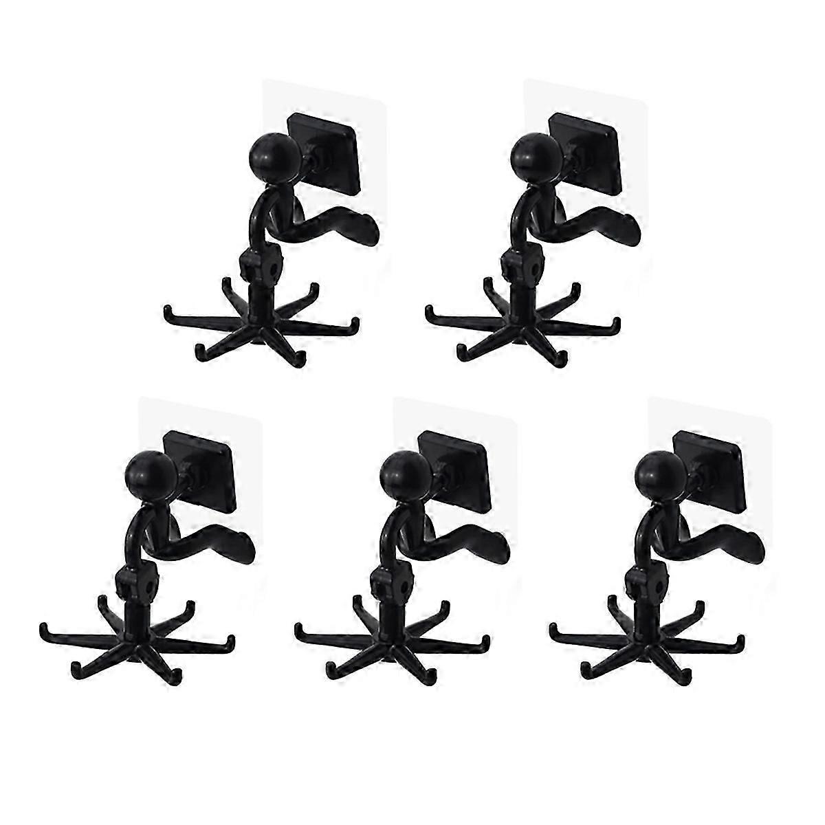 360 Rotating Utensil Holder Hook, 5-Piece Set, for Kitchen