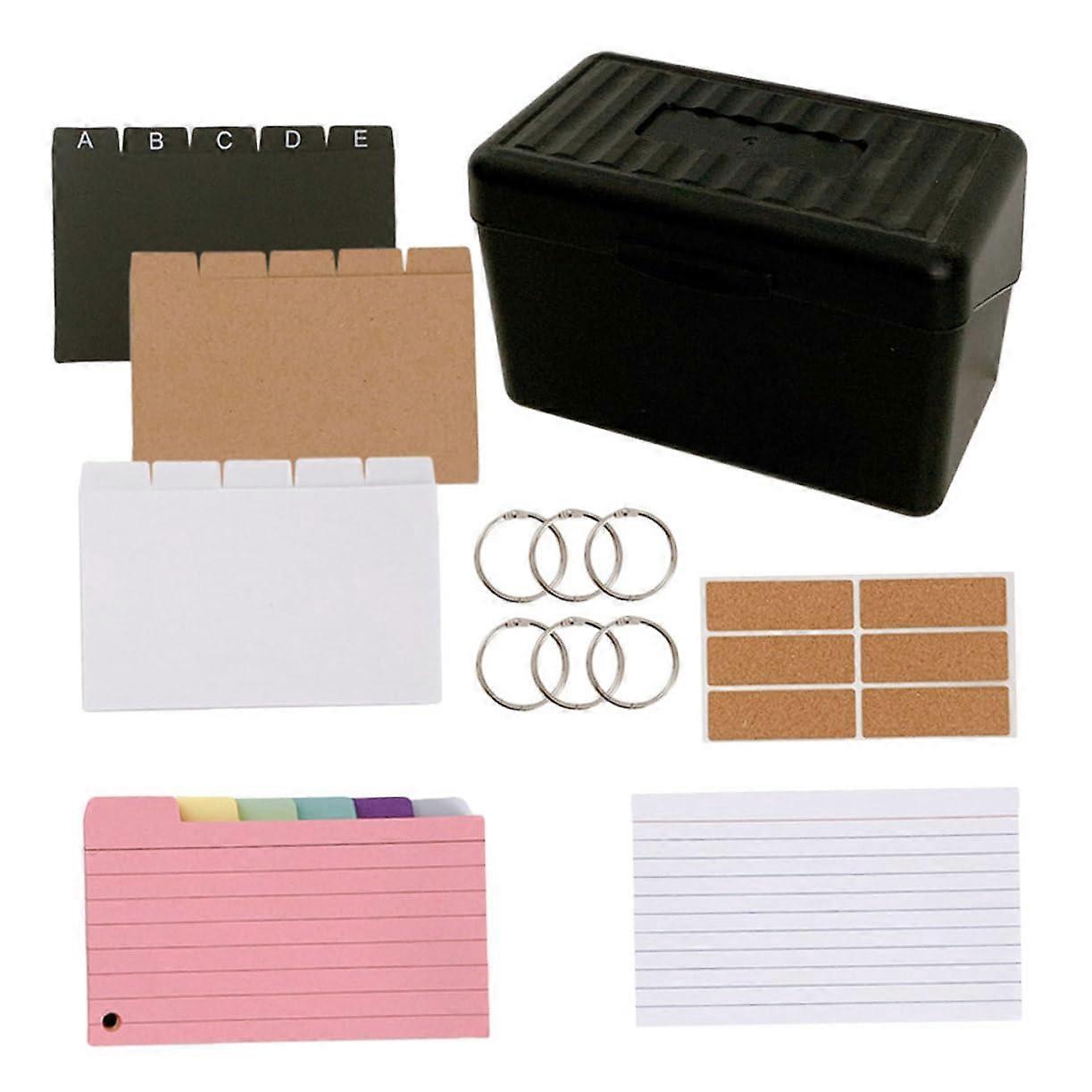 Index Card Plastic Card Holder, Receipt Holder, Notecard Organizer, Task Card Boxes, Transparent Storage Pack