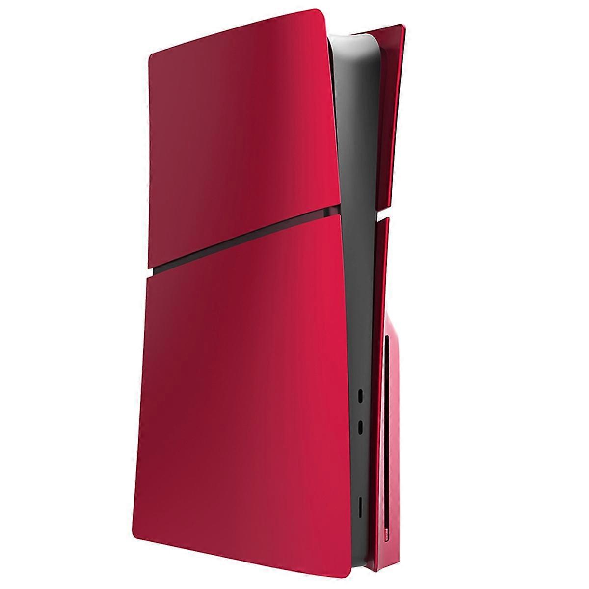 For Slim Hard Plastic Faceplate Shell Replacement Plate Cover for Console Disc Version Red