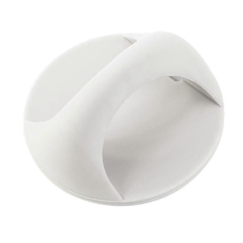 White Self-Adhesive Cabinet Handle Helper  No-Drill Drawer & Door Knob (1-Piece)