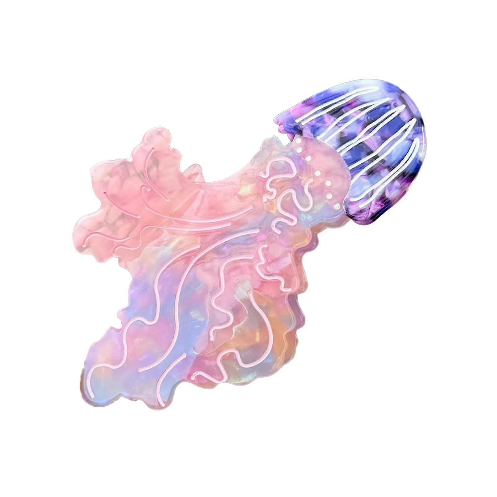 Stylish Jellyfish Hair Clip for Women, Unique Acetate Design, Perfect for Daily Outings and Casual Gatherings