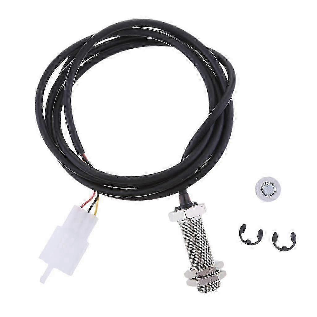 Digital Speedometer Odometer Tachometer Sensor Cable & Magnet ATV Motorcycle