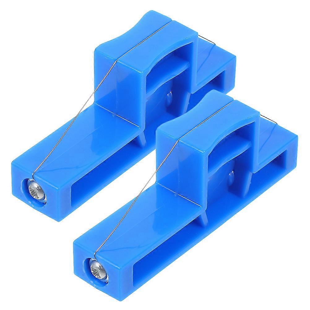 Pottery Cutting Tool Plastic Angle Tool for Ceramics Art Workshop Blue for Ceramic Shaping 2Pcs
