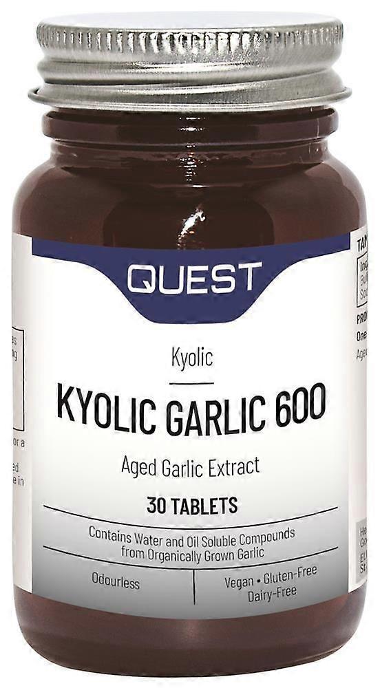 Quest KYOLIC GARLIC 600mg EXTRACT 30 Tablets - 3 Pack