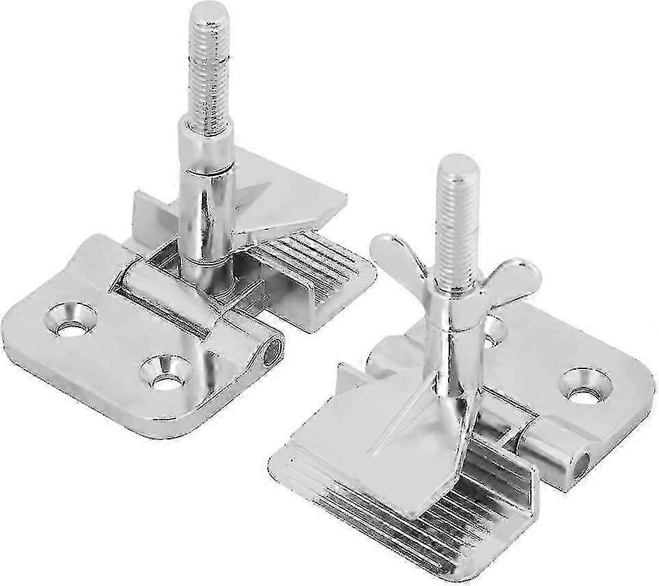 Silkscreen Printed Metal Butterfly Hinge Clip - DIY Craft Tool for Frames (Silver, 2 Pieces)