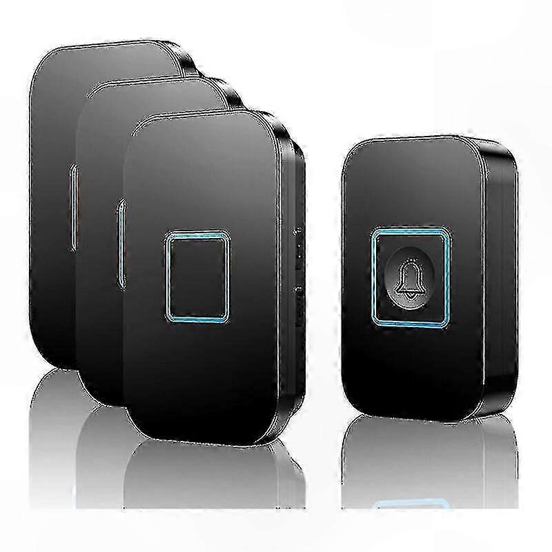 Weatherproof Wireless Doorbell with LED Light, Volume Control, and 60+ Melodies, 400m Range IP55