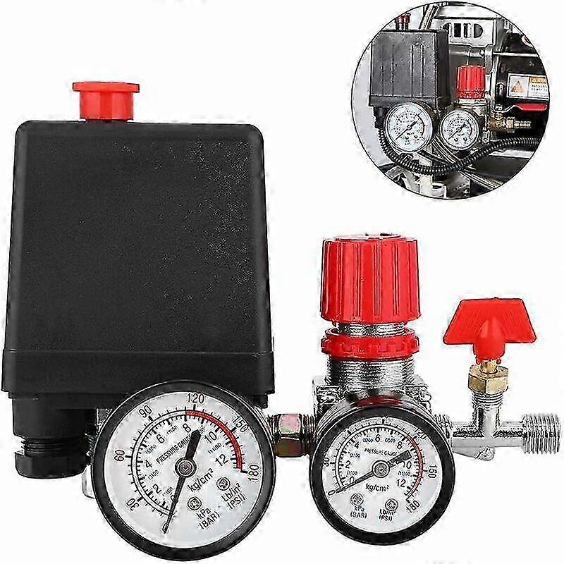 Air compressor pressure switch valve, pressure regulator, small plastic pressure gauge