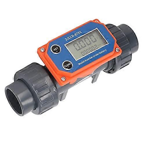 Digital Water Flow Meter with High Accuracy LCD Display for Irrigation, Fish Ponds, and Swimming Pools, Liquid Flow Sensor