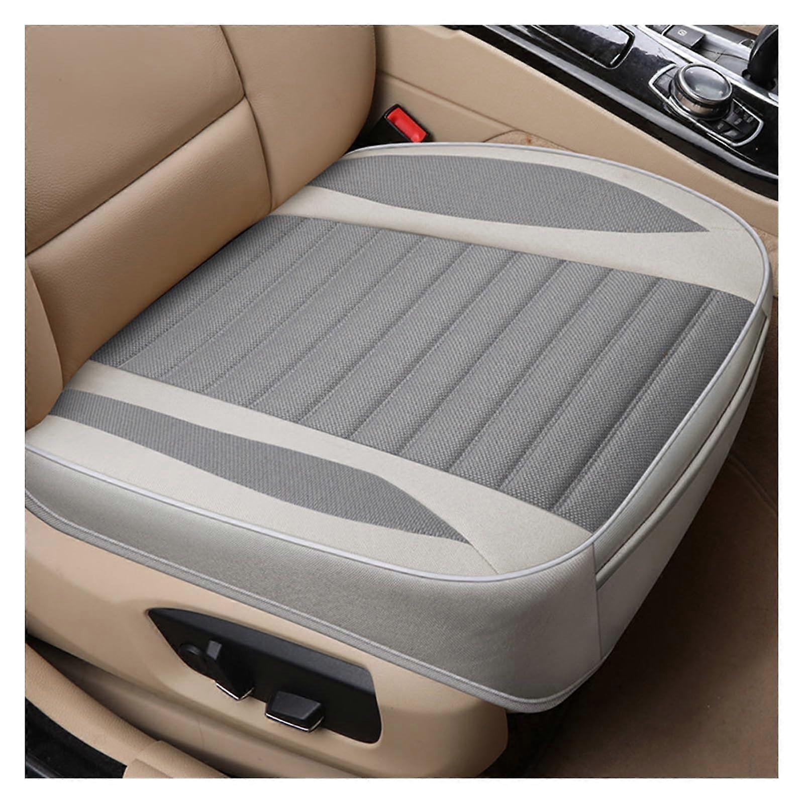 Front Seat Covers Flax Car Seat Covers for Front and Rear Seats, Universal Gray Modified Protective Cushions