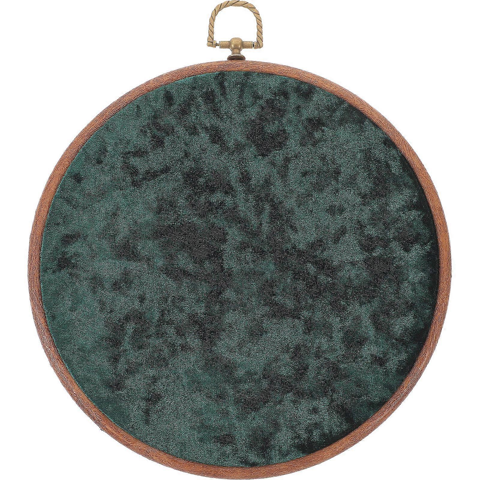 Round Badge Storage Display Board Wall Hanging Velvet Brooch Collection Holder