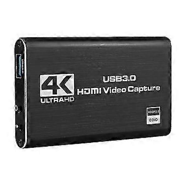 Video Capture Card 4k Screen Recording Usb3.0 1080p 60fps Game Recording Device