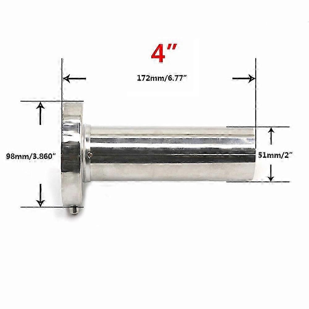 Universal 85mm 3,5 polegadas 98mm 4 polegadas 110mm 4,5 polegadas carro aço inoxidável cromado silenciador silenciador de escape