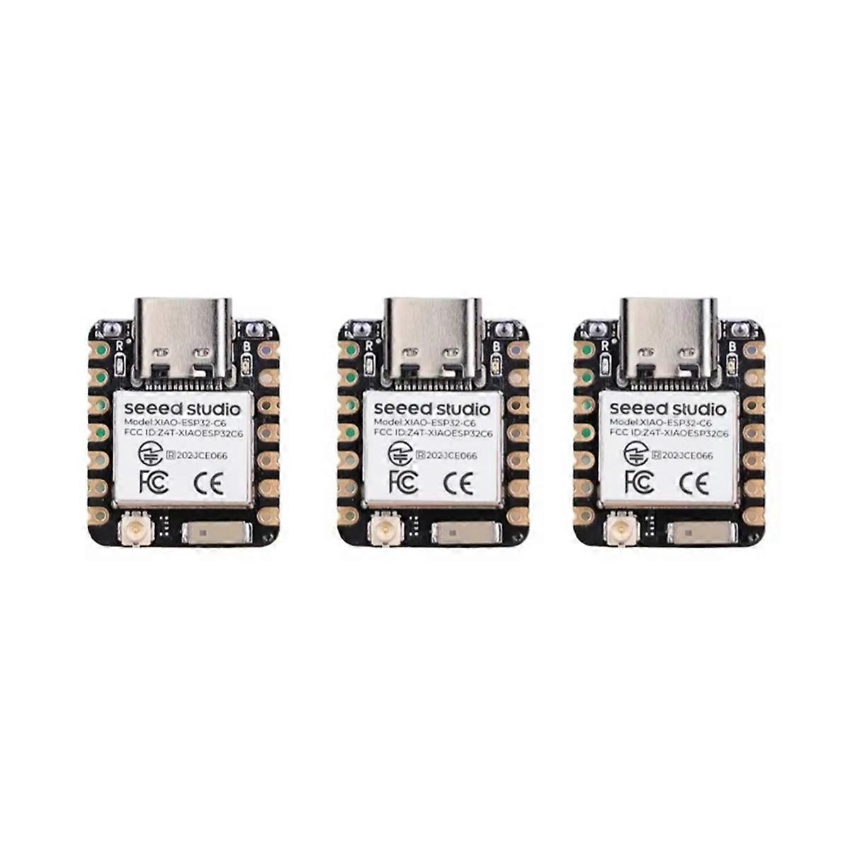 For XIAO ESP32C6-2.4 GHz WiFi 6,Bluetooth 5.3 for Zigbee Thread (802.15.4),ESP Rain Maker, IoT, 3Pcs