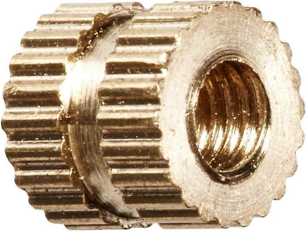 M3 X 5mm X 5mm Brass Cylindrical Knurled Threaded Insert Embedded Nut,