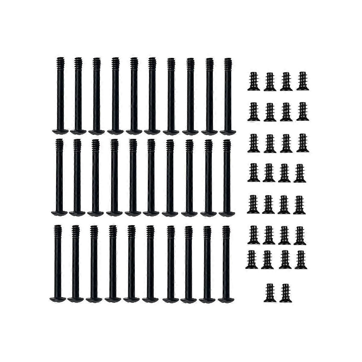 60Pcs Computer Case Cooling Fan Screws Computer Fan Mount Long Short Screws Fan Radiator Accessorie