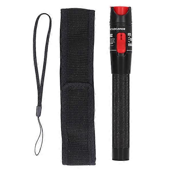 Black Fiber Optic Visual Fault Locator Anti-Skid Handle Ergonomic Optical Fiber Red Lighting Pen Tester HT 50