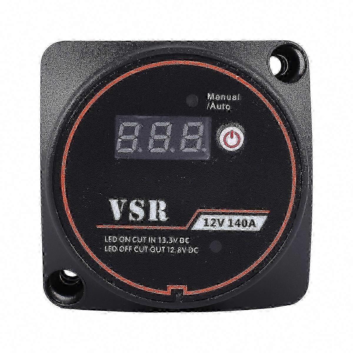 Smart VSR 12V 140A Voltage Sensitive Relay with Digital Display for RV Camper Car Yacht Battery Charging