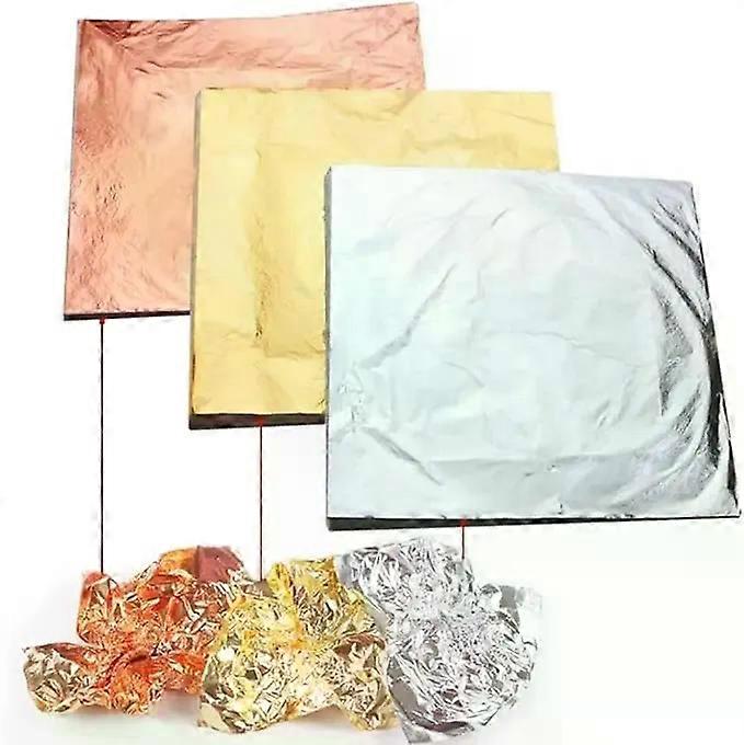100Pcs/Lot Colorful Glossy Gold Leaf Paper Paper Disposable Chocolate Wrapping Paper For Candy Sugar Nuts Tea Storage Package