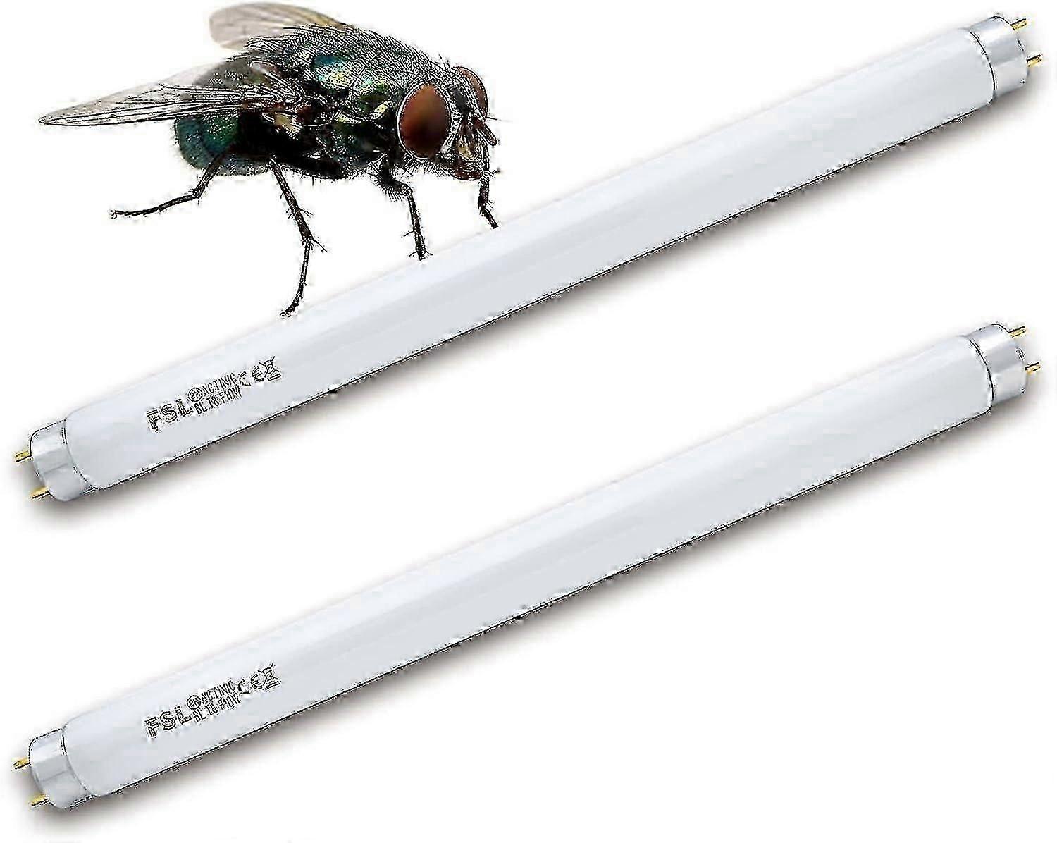 2Pcs FSL T5 8W灭蝇器替换灯泡UV管,适用于8 W灭蝇器/灭虫器