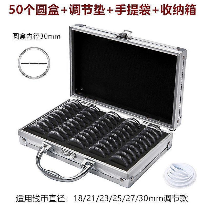 Coin Case For Collectors: Metal Storage Box With Lid - Display Case - Collectable Display Box For Badge Medals Coin Collections