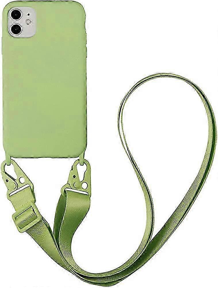 2025 Lanyard Case for iPhone,Soft Silicone Shockproof Protector Case with Adjustable Shoulder Strap Removable Neck Strap